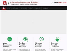 Tablet Screenshot of infogovsolutions.com